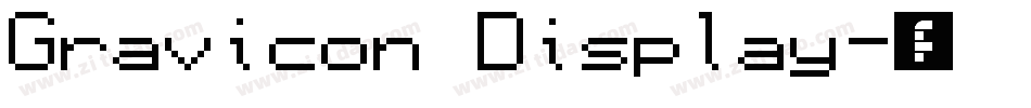 Gravicon Display字体转换